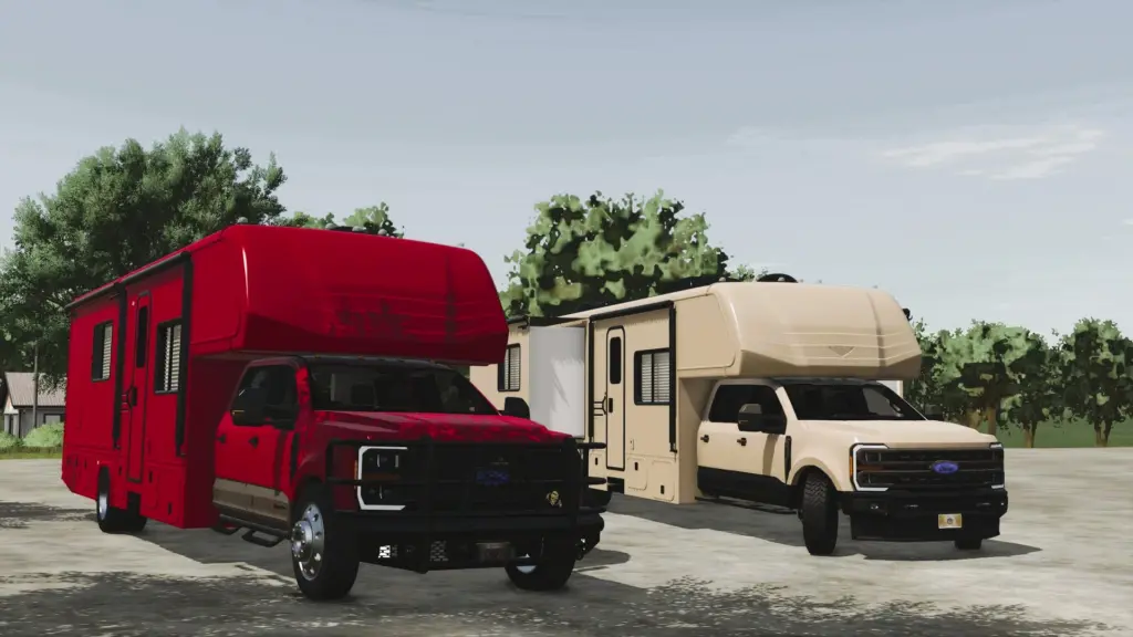 Camper mit Mannschaftskabine