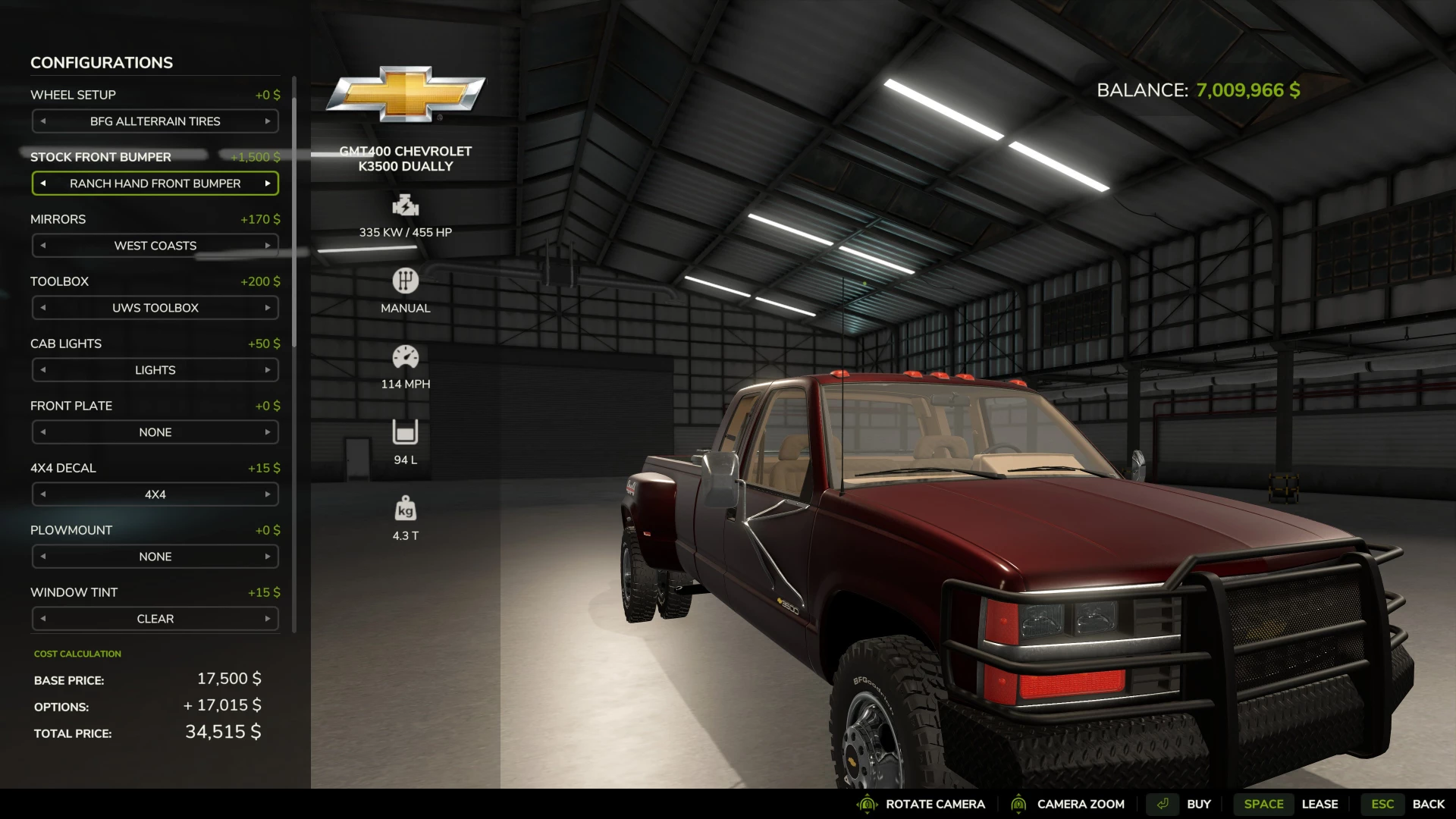 Chevrolet GMT400 K3500 Extended Cab
