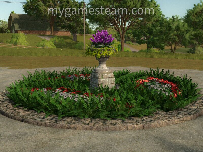 Rundes Blumenbeet Rundes Blumenbeet