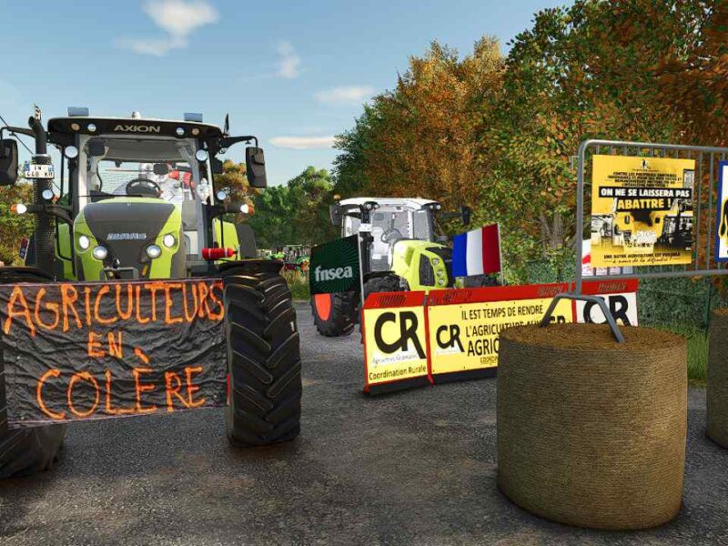 Landwirtschaftliches Schild für Traktor