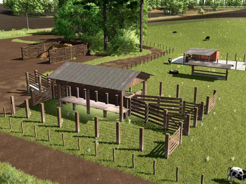 Kuhweide Mit Melkstand