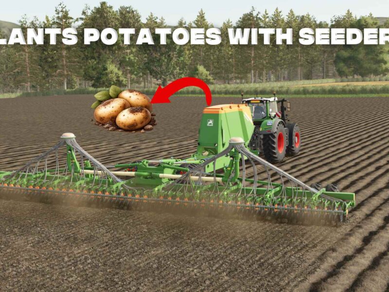 Kartoffeln und Pappeln mit Sämaschinen und/oder Einzelkornsämschinen anpflanzen