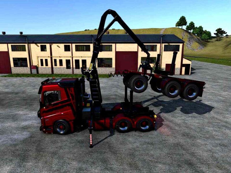 LKW-Holzanhänger-Paket