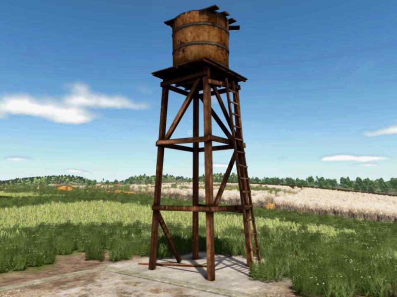 Hölzerner Wasserturm