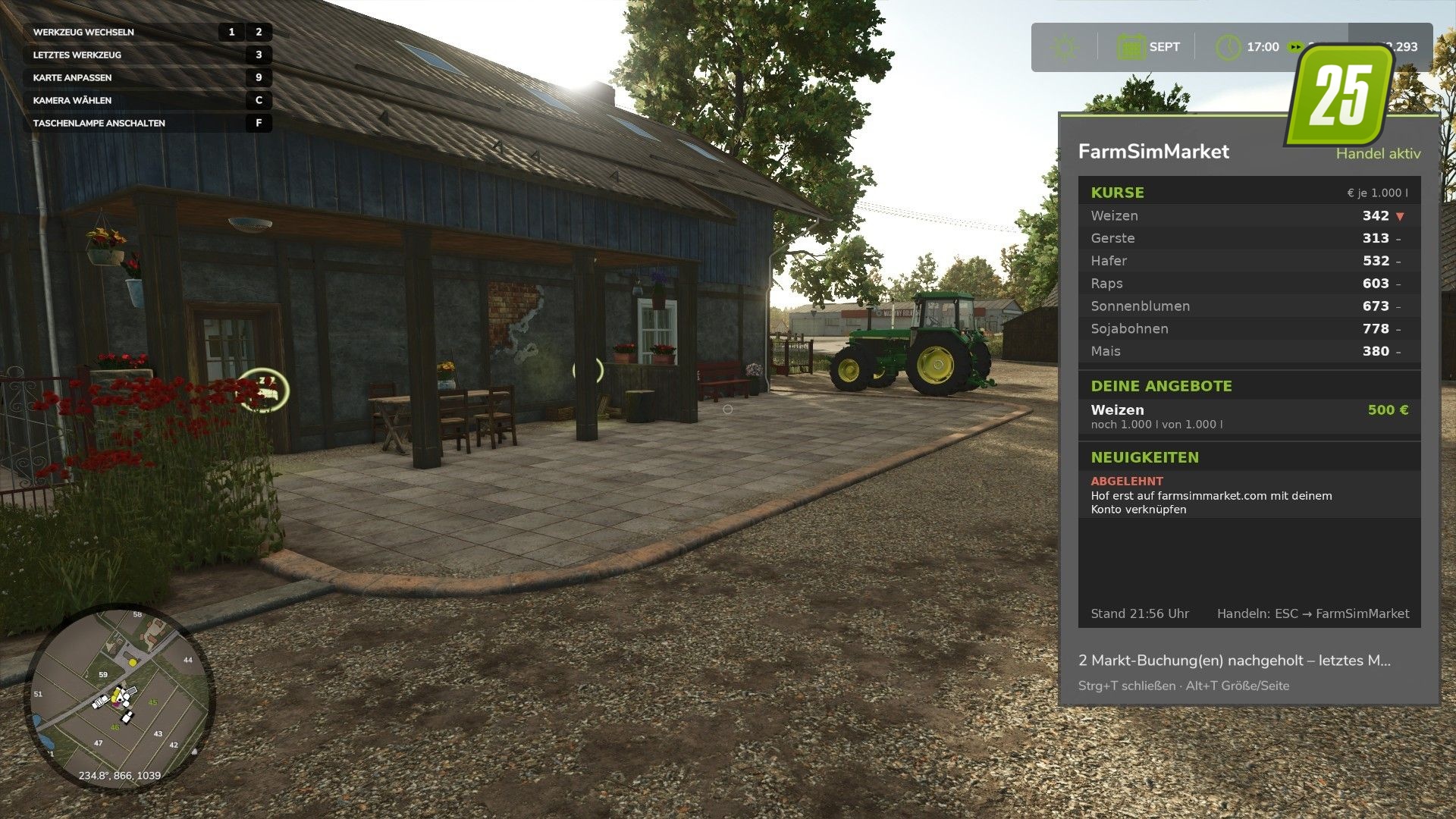 FarmSimMarket – Spielermarkt & Ranglisten