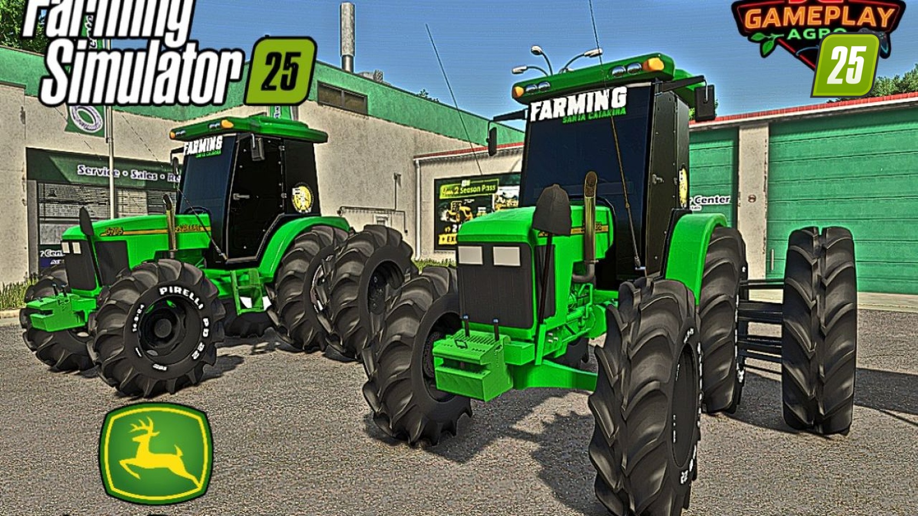 John Deere 5705 mit Kabine (Reisanbau)